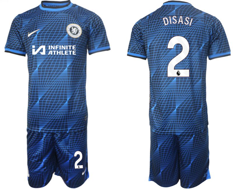 Men 2023-2024 Club Chelsea away blue #2 Soccer Jersey->chelsea jersey->Soccer Club Jersey